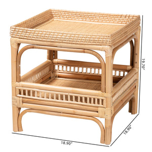   Modern European furniture - Rattan 2 Tier End Table - www.oroa.com | Oroa.com