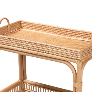 Modern European furniture - Woven Rattan Wine Cart - www.oroa.com