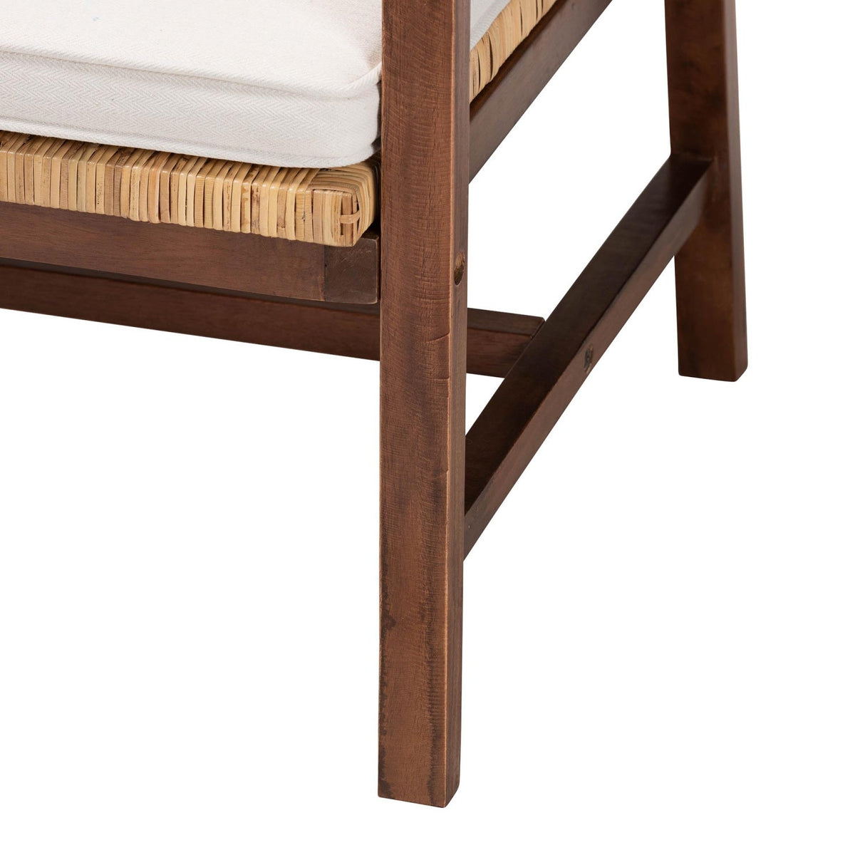 Modern European furniture - Acacia Framed Rattan Lounge Chair - www.oroa.com