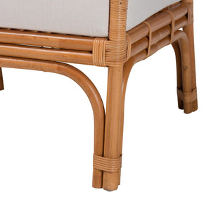 Modern European furniture - Cushioned Seat Rattan Accent Chair - www.oroa.com