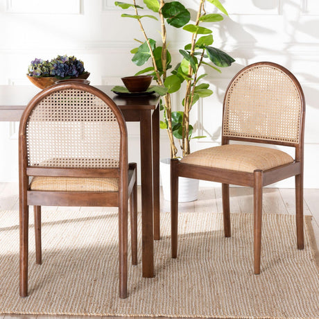 Modern European furniture - Acacia Framed Rattan Dining Chairs 2 - www.oroa.com