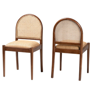 Modern European furniture - Acacia Framed Rattan Dining Chairs 2 - www.oroa.com