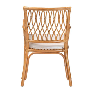 Modern European furniture - Rattan Openwork Accent Armchair - www.oroa.com