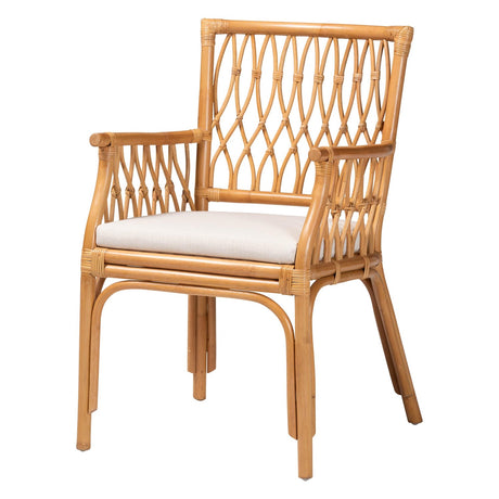 Modern European furniture - Rattan Openwork Accent Armchair - www.oroa.com