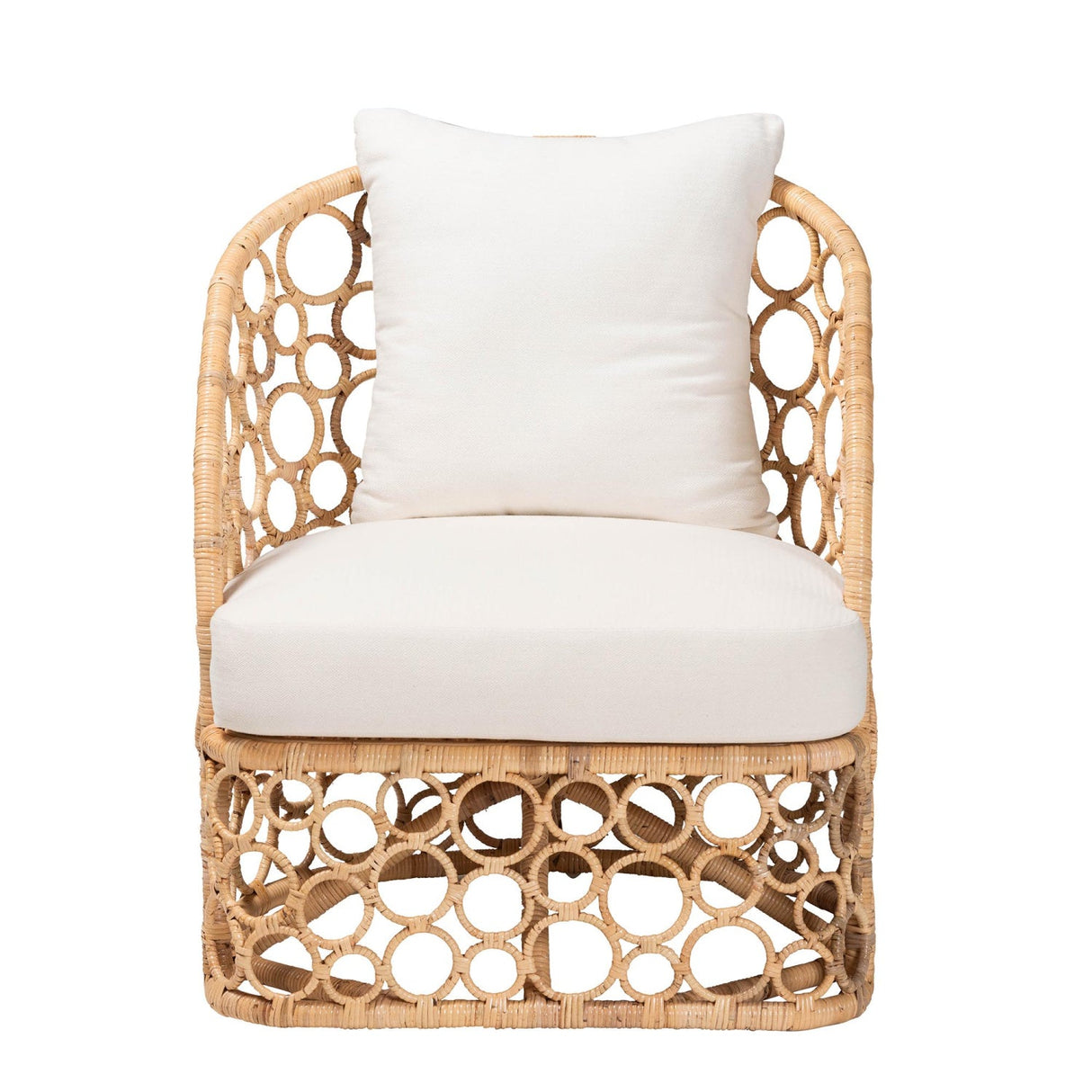 Modern European furniture - Rattan Bubble Openwork Accent Chair - www.oroa.com