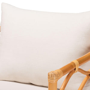 Modern European furniture - Curved Rattan Padded Accent Chair - www.oroa.com