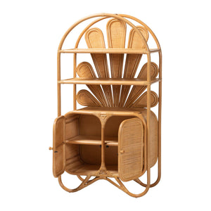 Rattan Peacock Fan Cabinet | Bali Loom Noreen | Oroa.com