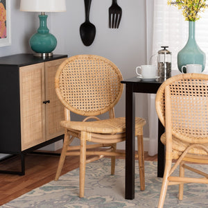 Modern European furniture - Round Back Rattan Dining Chair - www.oroa.com