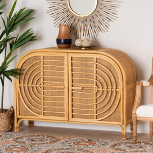 Natural Rattan 2 Door Sideboard | Bali Loom Ovalet | Oroa.com