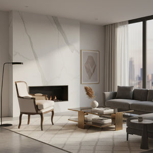 Beige Cotton Classic Accent Chair | Bali Loom Napoleon | Oroa.com