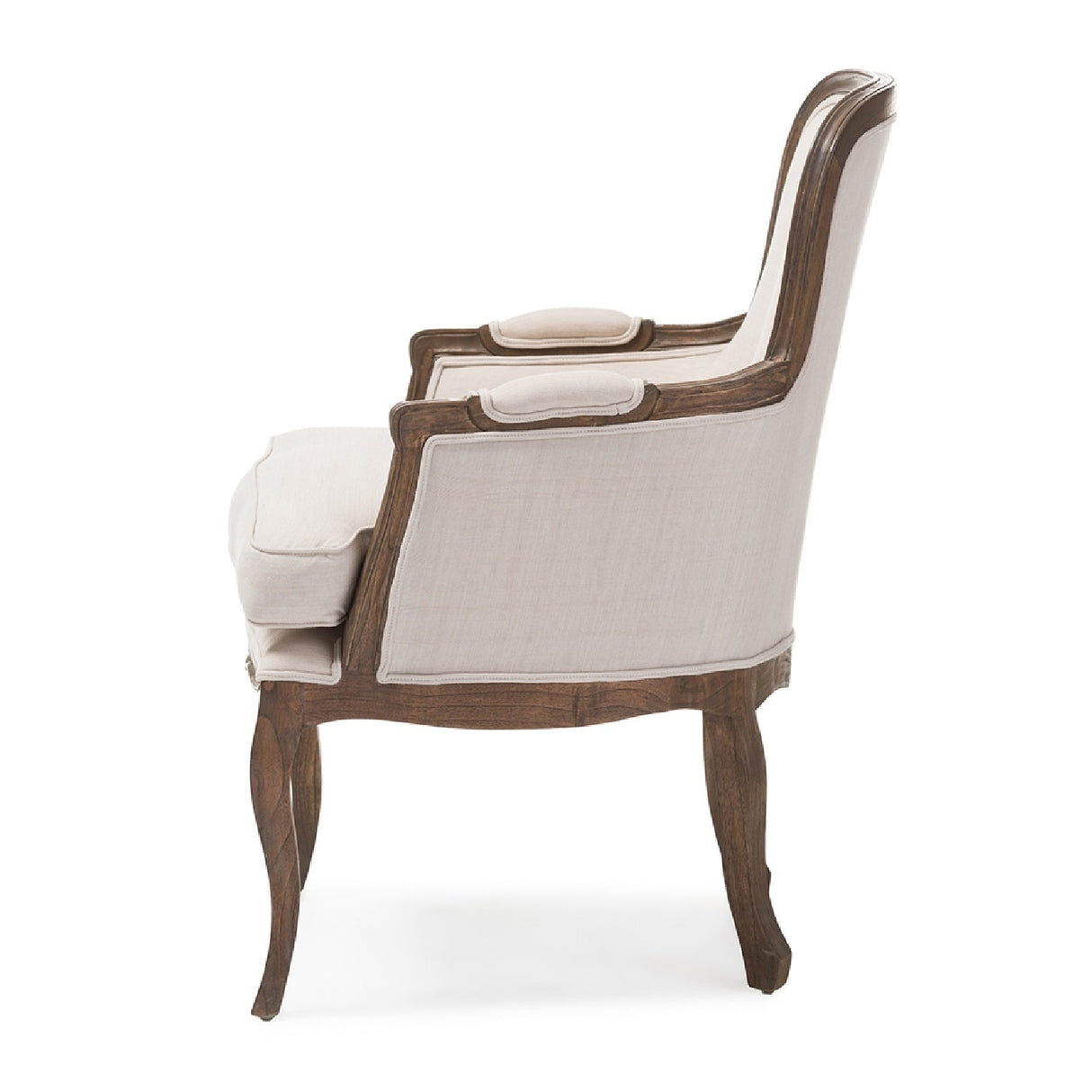 Beige Cotton Classic Accent Chair | Bali Loom Napoleon | Oroa.com