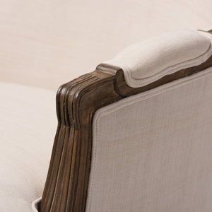 Beige Cotton Classic Accent Chair | Bali Loom Napoleon | Oroa.com