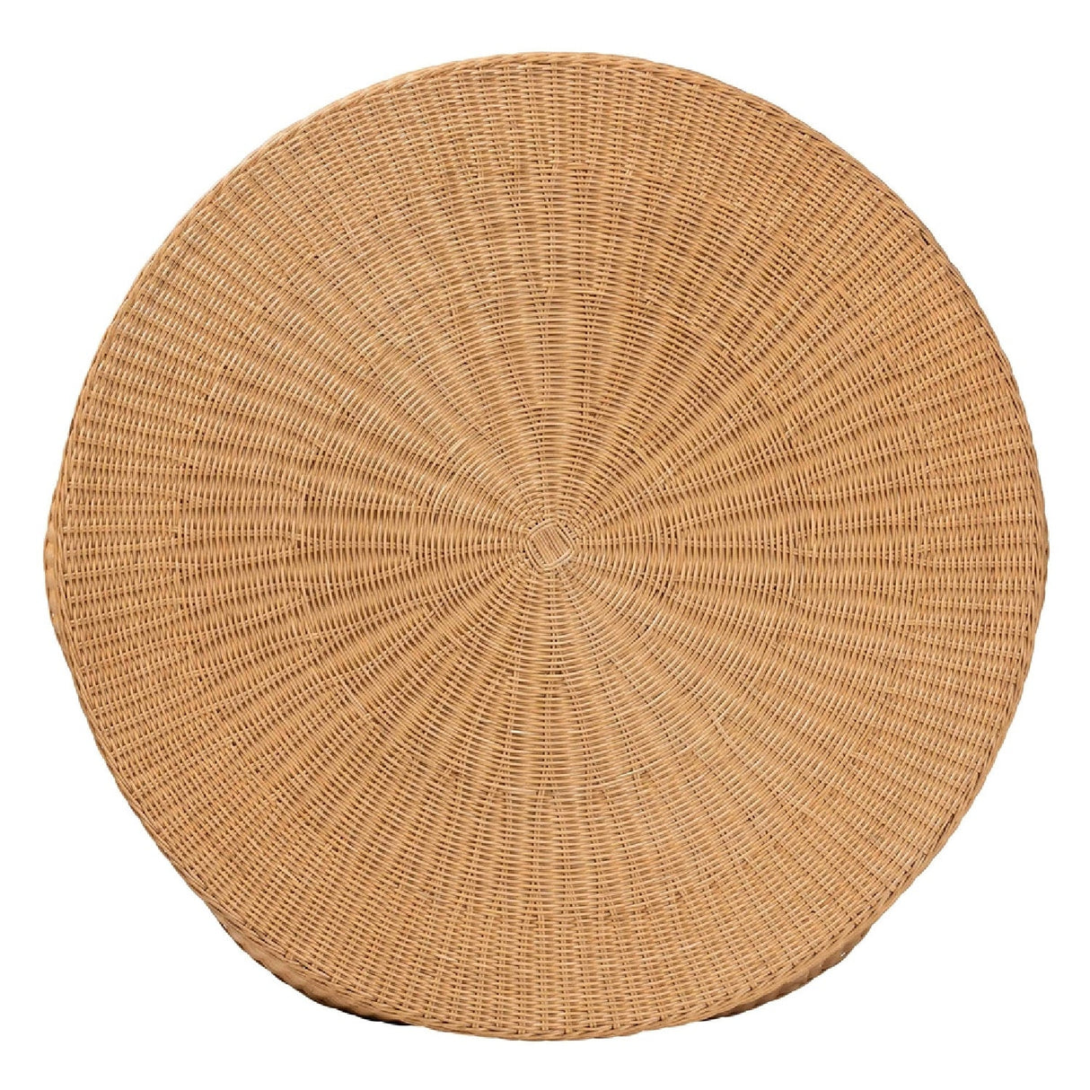 Handwoven Rattan Scalloped Coffee Table | Bali Loom Palm | Oroa.com
