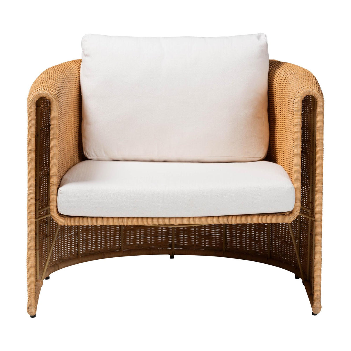 Modern European furniture - U Shaped Rattan Lounge Armchair - www.oroa.com