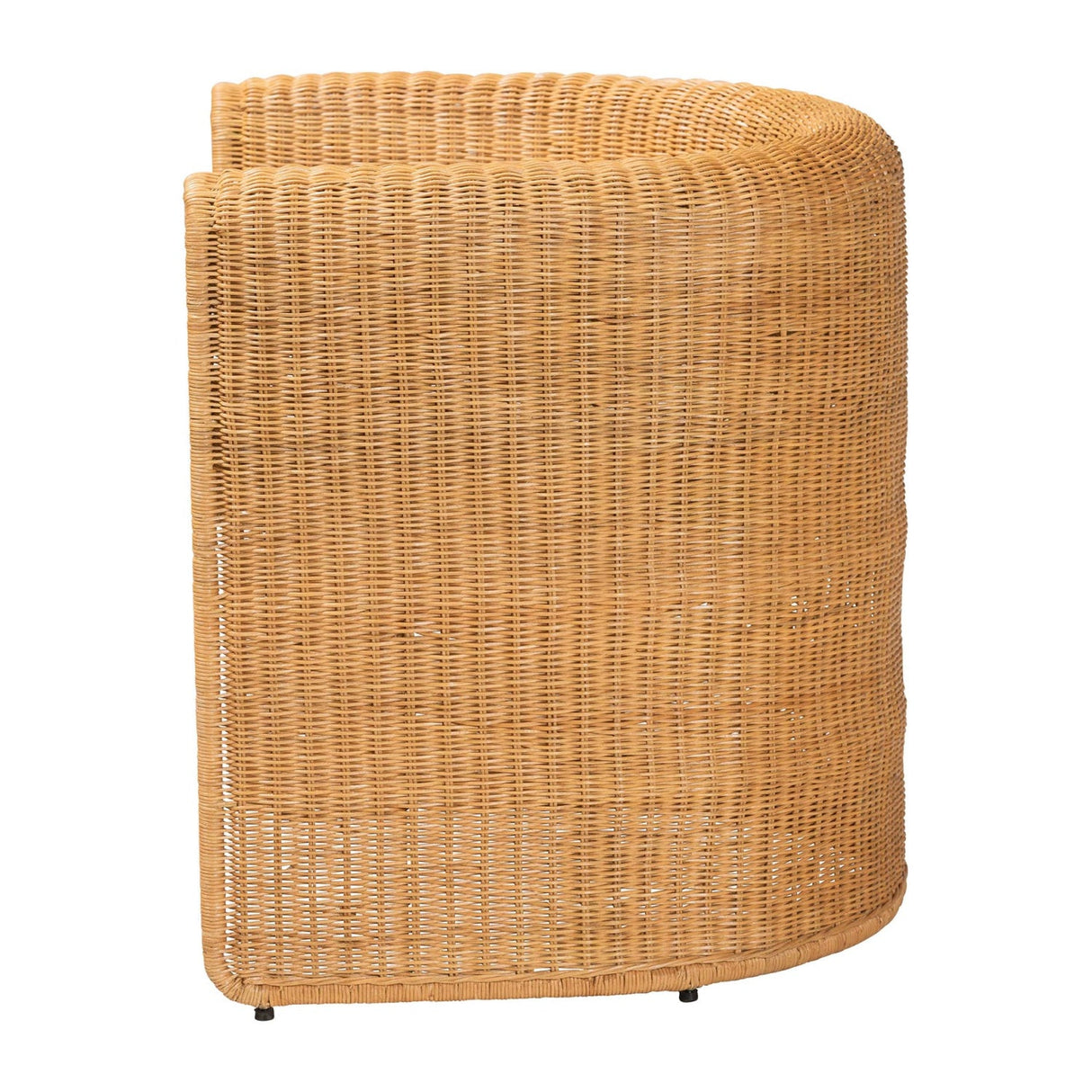 Handwoven Rattan Barrel Dining Chair | Bali Loom Carina | Oroa.com