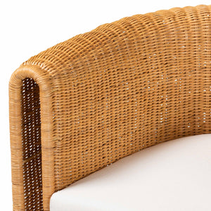 Handwoven Rattan Barrel Dining Chair | Bali Loom Carina | Oroa.com
