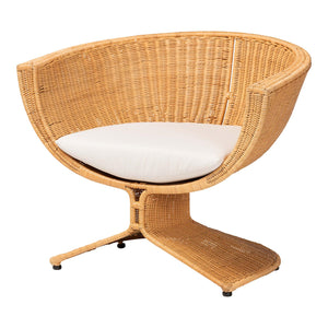 Modern European furniture - Woven Rattan Bohemian Lounge Chair - www.oroa.com
