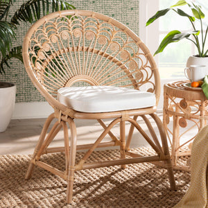 Modern European furniture - Boho Rattan Peacock Accent Chair - www.oroa.com