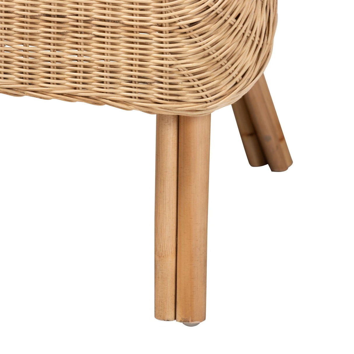 Modern European furniture - Curled Rattan Detail Accent Chair - www.oroa.com