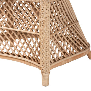 Braided Rattan Bohemian Accent Armchair | Bali Loom Casilda | Oroa.com
