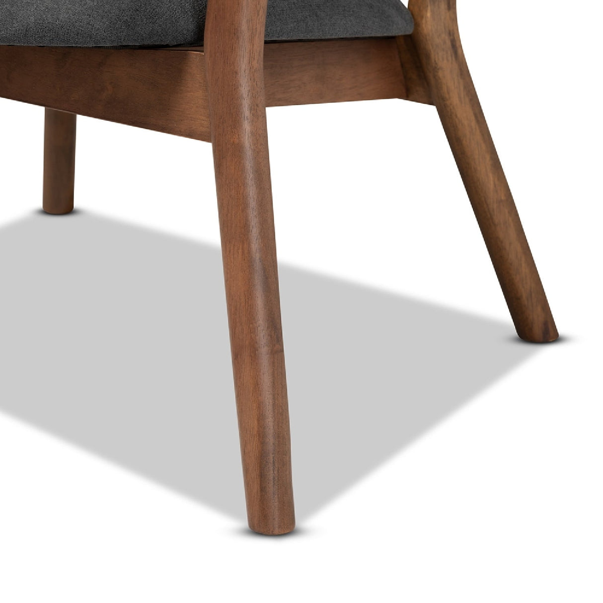 Walnut Framed Curve Accent Chairs 2 | Bali Loom Baron | Oroa.com