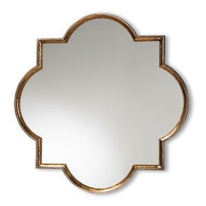Modern European furniture - Bronze Quatrefoil Accent Wall Mirror - www.oroa.com