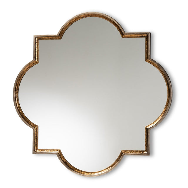 Modern European furniture - Bronze Quatrefoil Accent Wall Mirror - www.oroa.com