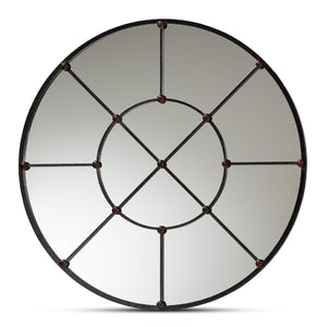 Metal Framed Round Wall Mirror | Bali Loom Ohara | Oroa.com