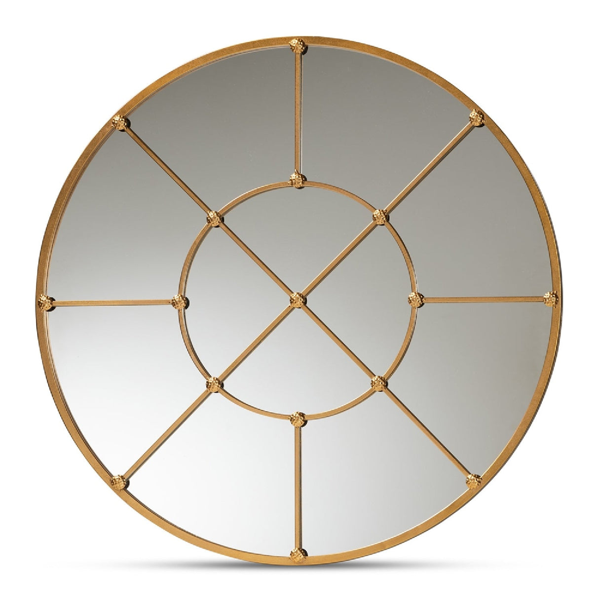 Metal Framed Round Wall Mirror | Bali Loom Ohara | Oroa.com