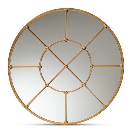 Metal Framed Round Wall Mirror | Bali Loom Ohara | Oroa.com