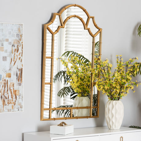 Modern European furniture - Antique Goldleaf Accent Wall Mirror - www.oroa.com