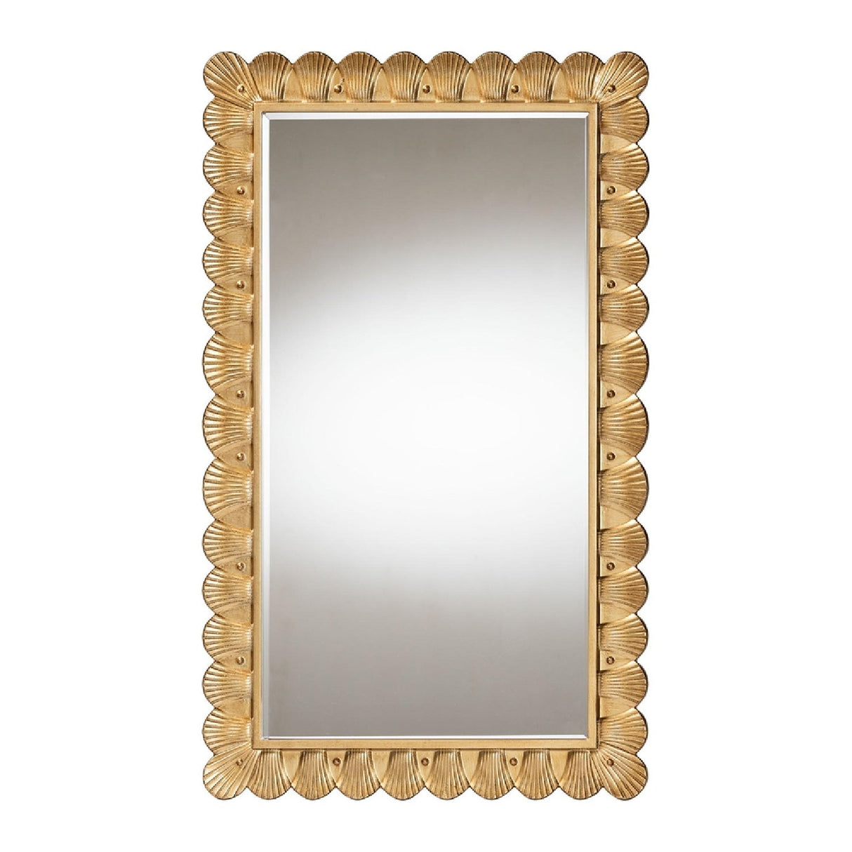 Modern European furniture - Gold Seashell Accent Mirror - www.oroa.com