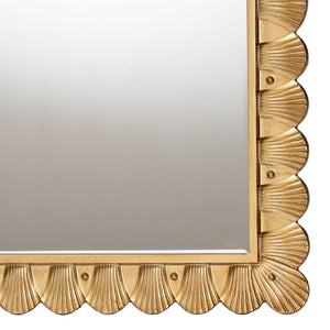 Modern European furniture - Gold Seashell Accent Mirror - www.oroa.com