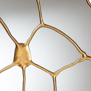 Modern European furniture - Gold Flower Accent Wall Mirror - www.oroa.com