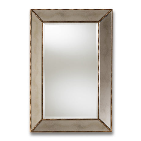 Gold Beaded Accent Wall Mirror | Bali Loom Neva | Oroa.com