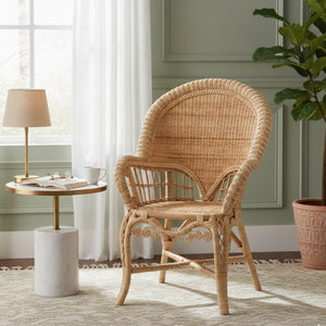 Modern European furniture - Woven Natural Rattan Accent Chair - www.oroa.com
