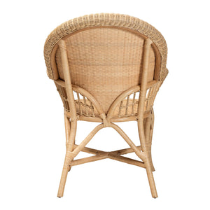 Modern European furniture - Woven Natural Rattan Accent Chair - www.oroa.com