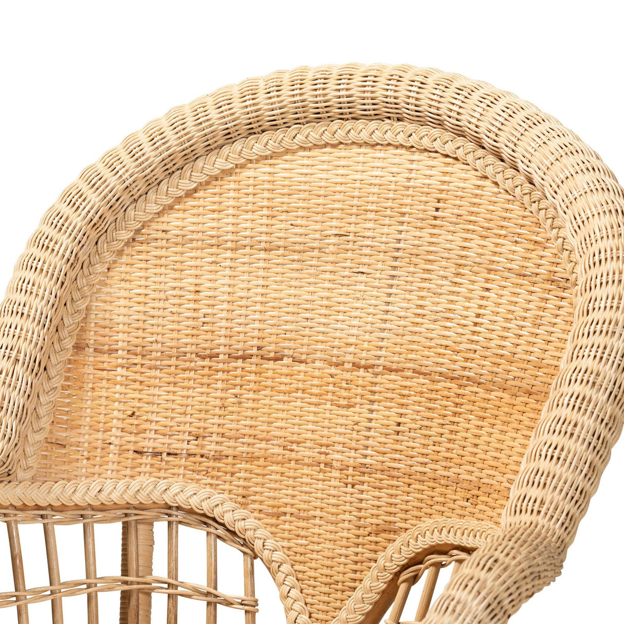 Modern European furniture - Woven Natural Rattan Accent Chair - www.oroa.com
