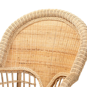 Modern European furniture - Woven Natural Rattan Accent Chair - www.oroa.com