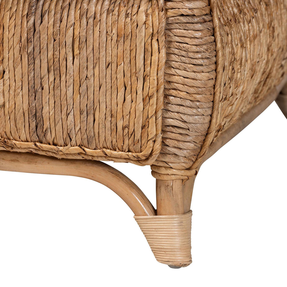 Cushioned Woven Seagrass Lounge Chair | Bali Loom Roma | Oroa.com