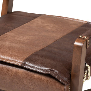 Modern European furniture - Brown Leather Inspired Lounge Chair - www.oroa.com