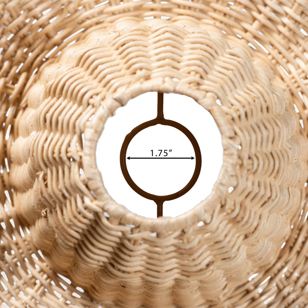 Modern European furniture - Scalloped Natural Rattan Pendant Lamp - www.oroa.com