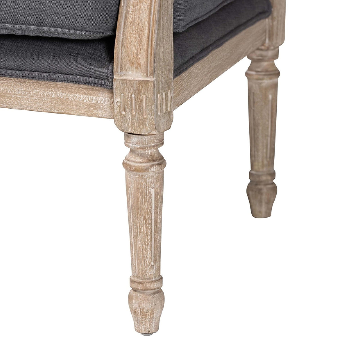 Carved Wood Framed Accent Chair | Bali Loom Clemence | Oroa.com