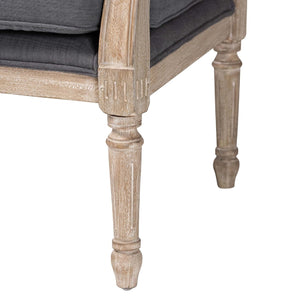 Carved Wood Framed Accent Chair | Bali Loom Clemence | Oroa.com