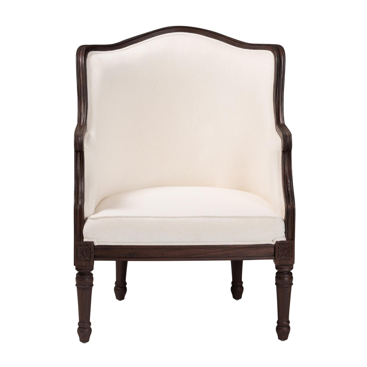 Modern European furniture - Beige Traditional French Accent Chair - www.oroa.com