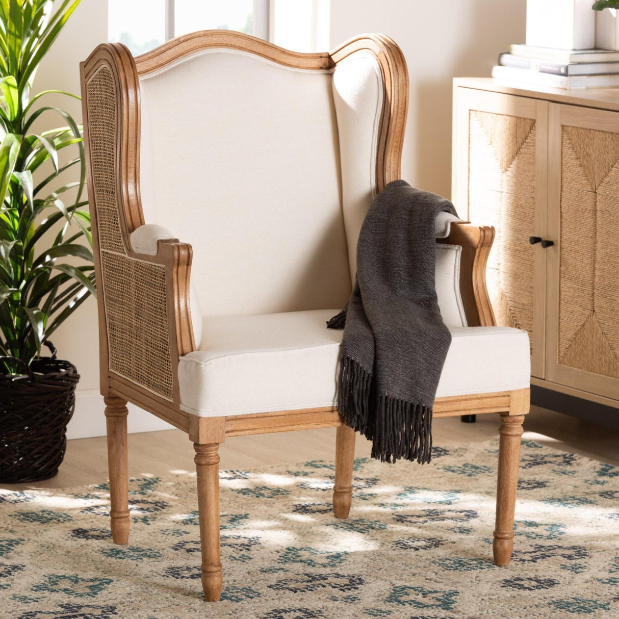 Modern European furniture - Beige French Style Accent Chair - www.oroa.com