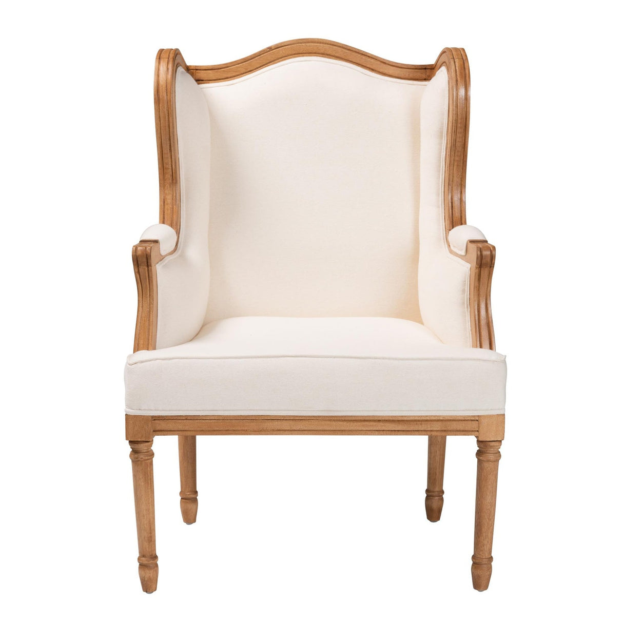 Modern European furniture - Beige French Style Accent Chair - www.oroa.com