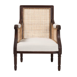 Wooden Padded Accent Chair | Bali Loom Desmond | Oroa.com