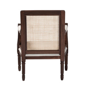 Wooden Padded Accent Chair | Bali Loom Desmond | Oroa.com