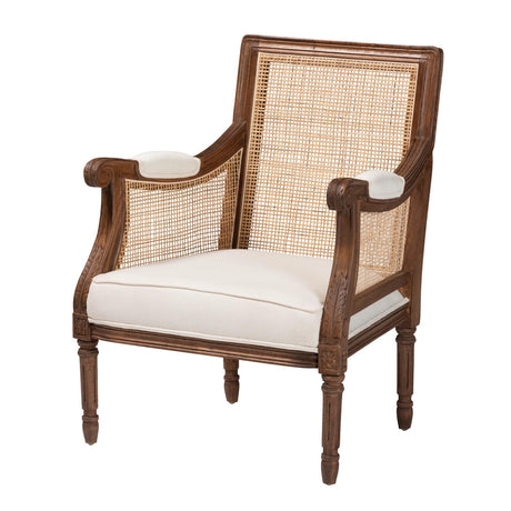 Wooden Padded Accent Chair | Bali Loom Desmond | Oroa.com